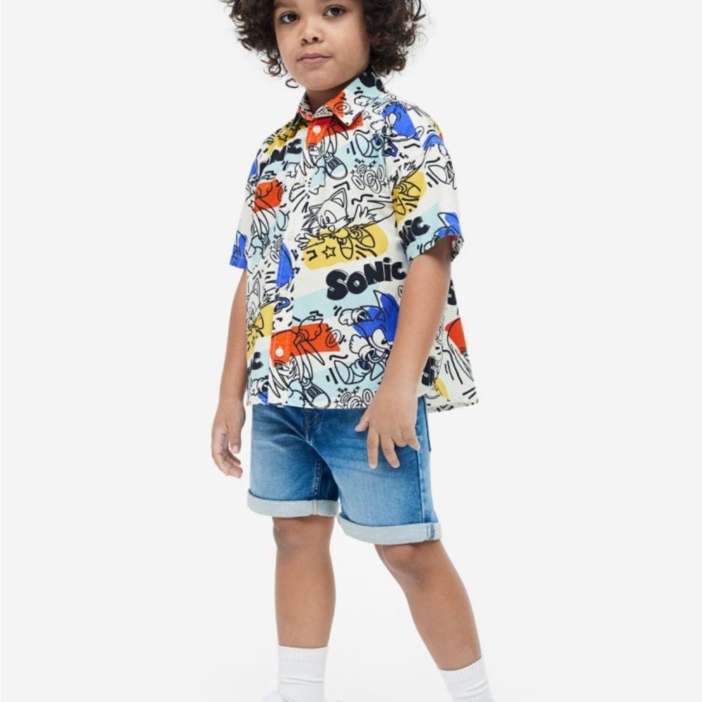 Sonic the Hedgehog Button Down Shirt